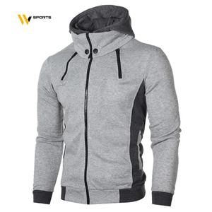 Sudaderas elegantes con cremallera para hombre 100% algodón tela polar de invierno logotipo personalizado bordado de talla grande opción Serigrafía - Product Image 1