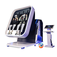 Máquina de simulación de realidad Virtual, simulador de vuelo, Arcade, parque de atracciones, deportes, movimiento 6dof 360 Vr