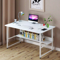 Table d'ordinateur de bureau mini PC réglable de luxe bleue, en métal et bois écologique, pour gaming et étude, simple, fournie directement par l'usine