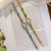 Jade incrusté et strass montre pour femme à quartz médiéval 2025 nouveaux bijoux esthétiques orientaux de luxe et haut de gamme
