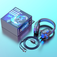 Headset Gaming Stereo Wired Over Ear SY830 Grosir Pabrik dengan Mic, Headphone Komputer Audio untuk PC PS4 PS5 Audifonos Gamer