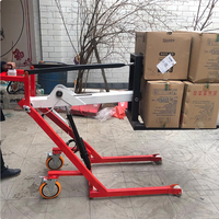 Nouvelle condition chariot élévateur électrique gerbeur Portable manivelle camion de levage hydraulique pour la logistique chargement déchargement alimenté à la main