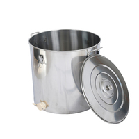 Seau en acier inoxydable pour la vente de miel, 25 kg à 500 kg