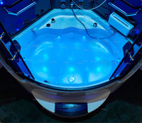 Cabines à vapeur de luxe vichy salles de douche avec baignoire spa bain à vapeur humide bain à remous s-s-w -- w douche moteur à vapeur baignoire d'angle