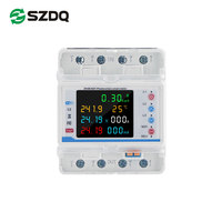 Disjoncteurs intelligents WiFi Tuya 4 phases 380V 100A, compteur d'énergie bidirectionnel industriel, protecteur de tension 6kA