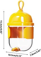 Abreuvoir automatique pour oiseaux de 330 ml, distributeur d'eau à valve sensible anti-fuite, accessoire de cage pour petits et moyens perroquets