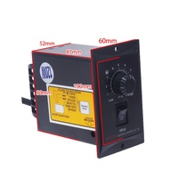 Contrôleur de vitesse Saiya US-52 110V 220V AC avec moteur à réduction de vitesse 6W-250W, réglage de la vitesse, protection IP20, 1.0A