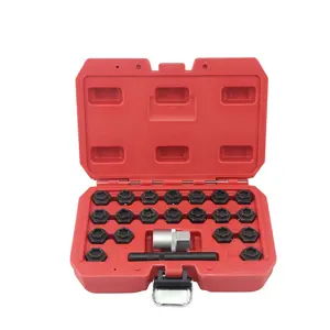 22pcs Anti-Theft Screw Sleeve <strong>Removal</strong> Install Socket <strong>Wheel</strong> Lock Lug <strong>Nut</strong> <strong>Locking</strong> Key Socket Set for BMW - Product Image 1