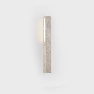 Wabi-Sabi Yellow Cave <span class=keywords><strong>Stone</strong></span> LED Lámpara de pared Dormitorio Mesita de noche Travertino Sala de estar Pasillo Pasaje Tira larga Diseño de Bollo de pared - Product Image 2