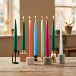 Bougies coniques élégantes en cire de soja et de paraffine, couleur unie, parfum floral, sans fumée, faites à la main, pour mariages, Thanksgiving, Ramadan, Noël, maison - Product Image 3