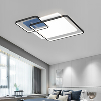 Lámpara de techo de diseño moderno, iluminación Led inteligente para decoración de casa residencial, con Control remoto