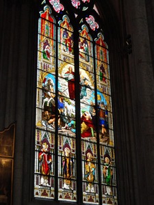 Panneau de vitrail décoratif personnalisé en <span class=keywords><strong>verre</strong></span> <span class=keywords><strong>feuilleté</strong></span> pour fenêtre en <span class=keywords><strong>baie</strong></span>, motif portrait, pour hôtel, style architectural européen - Product Image 6