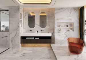 Carrelage à <span class=keywords><strong>coller</strong></span> au sol Carrelage en <span class=keywords><strong>pierre</strong></span> blanche Motif Rose Blanc - Product Image 6