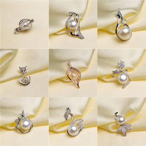 2025, superventas, accesorios de perlas, soporte colgante, venta al por mayor, accesorios exquisitos, Base DIY colgante de perlas, oro Real galvanizado - Product Image 2