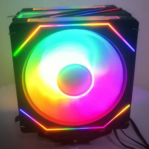 Qiuzaim Ngân Sách 120Mm 6 Nhiệt Ống Đen Tráng Tản Nhiệt 1851/I9 <span class=keywords><strong>CPU</strong></span> <span class=keywords><strong>Cooler</strong></span> Hiệu Quả Làm Mát Tiếng Ồn Thấp Giá Trị Tốt Nhất Cho AMD/Intel - Product Image 6