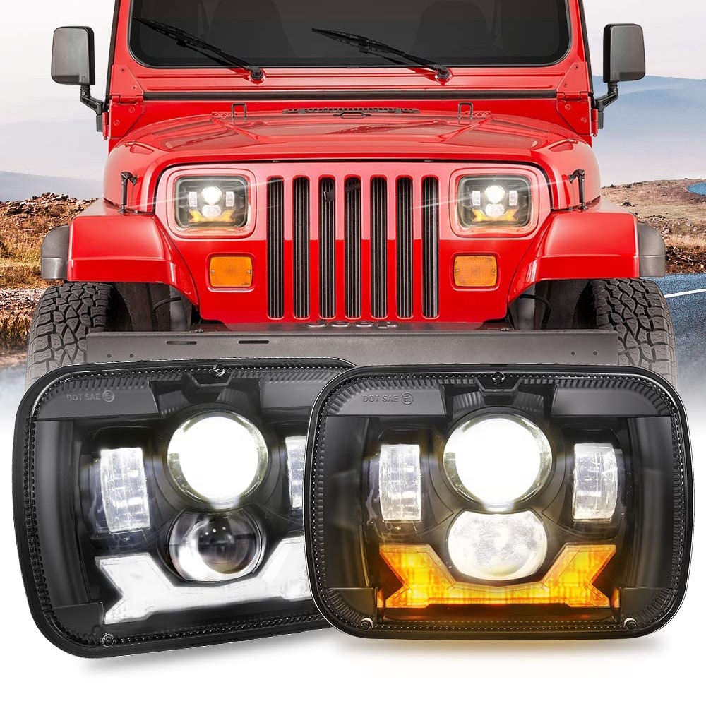 1996-2005シボレーアストロバンパーツ用スクエア5x7Ledヘッド
