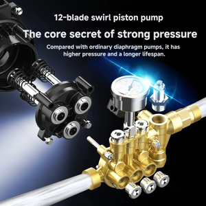 Nettoyeur de voiture électrique haute pression, pompe à eau 3000W, haute puissance, portable, domestique, 220V, pistolet de lavage entièrement automatique - Product Image 6