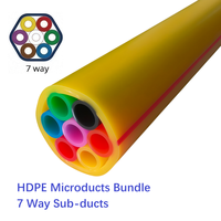 Paquete de Microductos Cuadrados de HDPE de 7 Vías a Precio de Fábrica, Certificación ISO, Material Virgen de 20/16 mm, Cable de Fibra Óptica Flexible y Ecológico