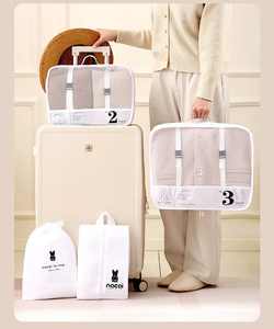 Set di Sette Pezzi di Alta Qualità, <span class=keywords><strong>Borse</strong></span> Portaoggetti da Viaggio in Tessuto Impermeabile, Grande Capacità, Organizzatore per <span class=keywords><strong>Armadio</strong></span> Pratico - Product Image 4