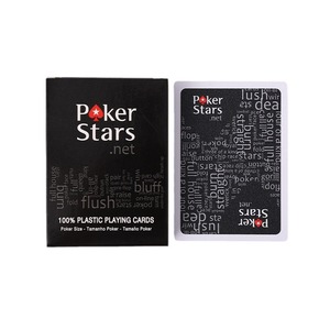 Jeu de cartes de <span class=keywords><strong>poker</strong></span> en plastique durable, lavable et imperméable, <span class=keywords><strong>avec</strong></span> une police large et visible, surface mate anti-usure, pour casino et loisirs - Product Image 5