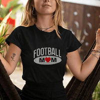 Nouveau design – Transfert thermocollant en vinyle de haute qualité pour T-shirt, motif « Football Mom » avec strass, vente en gros