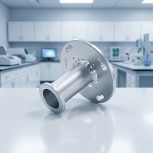 Soporte de Montaje de Tubo de Brida de Aluminio Fresado y Torneado por CNC de Precisión Personalizada, Piezas Base OEM ODM al por Mayor Hechas en Vietnam - Product Image 1