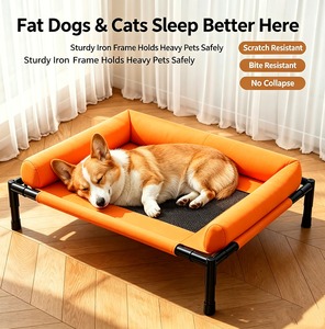 Cama Dobrável Sustentável Moderna para Animais de Estimação, para Cães e Gatos, à Prova de Umidade, Removível, Lavável, Cama Elevada de Algodão - Product Image 5