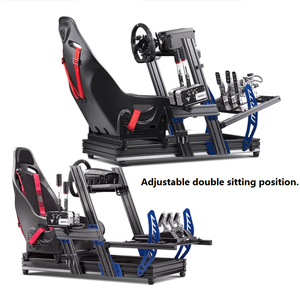 Asiento <span class=keywords><strong>de</strong></span> volante <span class=keywords><strong>de</strong></span> conducción directa OEM, posición <span class=keywords><strong>de</strong></span> sentado doble ajustable, simulador <span class=keywords><strong>de</strong></span> conducción DIY, soporte <span class=keywords><strong>de</strong></span> juego, aparejo Sim, cabina <span class=keywords><strong>de</strong></span> carreras - Product Image 3
