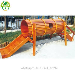 Arche de jardin en bois de plein air, pont en bois fait à la main avec rails sur les deux côtés, qx-08f - Product Image 2