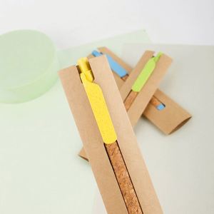 1.0Mm Oil Wood <b>Retractable</b> Ballpoint <b>Pen</b> Smooth School Supplies for Writing Recyclable Environmentally Friendly <b>Pens</b> - Product Image 2
