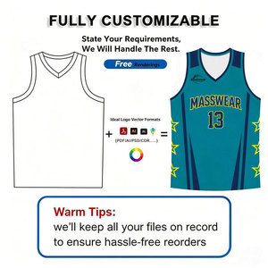 Maillot de basketball sublimé imprimé pour garçons, ensemble uniforme d'équipe personnalisé, séchage rapide, respirant, 100 % polyester, sans manches, bleu sarcelle avec étoiles sur les côtés - Product Image 3