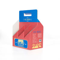 6er Pack Flaschen träger Kraft Karton Pappbecher halter 12 oz Bier-oder Soda flaschen träger Weinflaschen halter
