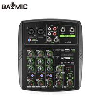 DAYMIC B4 LIVE Mini Console de Mixage Audio USB Professionnelle 4 6 Canaux pour DJ Diffusion Enregistrement