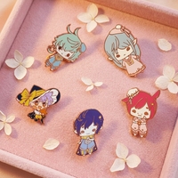 Badge en métal plaqué personnalisé, personnages d'anime, émail, plaqué or/argent, logo personnalisé, cadeau pour les fans, objet de collection de dessins animés