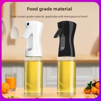 Botella de Spray para Aceite de Cocina, Recipiente de Vidrio a Prueba de Fugas para Salsa de Soya, Vinagre, Condimento, Aceite Comestible - Tanque de Aceite para Cocina