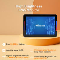 21.5 27 32 43 55 pouces écran tactile moniteur d'interaction multi-points tactile capacitif écran de navigation marine avec tablette USB VGA