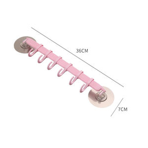 Ganchos Adhesivos Fuertes C130 al por Mayor, 6 Ganchos en Fila, para Colgar en la Pared del Cocina o Baño, Sin Clavos, Colgador de Pared sin Costuras - Product Image 2