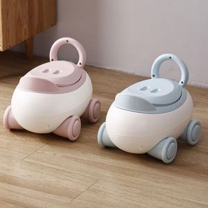 Asiento de Inodoro de Plástico para Niños, Diseño de Dibujos Animados, Cubeta Interior Pequeña y Gruesa, Orinal para Bebés y Niños Pequeños - Product Image 2