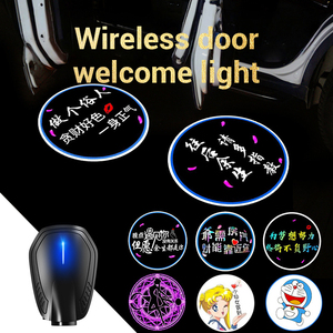 Lámpara decorativa de iluminación universal, luces Led para coche, logotipo personalizado, lámpara de proyector HD, luces de bienvenida para coche para todos los coches - Product Image 2