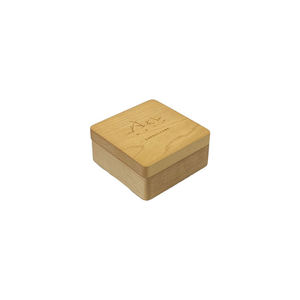 Boîte à bijoux rectangulaire de luxe en MDF brun recyclable, faite à la main, 50 ml, vernie, avec option de gravure laser, marque DSR-008 - Product Image 1