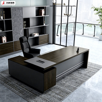 JIUSHUN - Table de bureau moderne en gros - Bureau de direction de qualité supérieure en forme de L pour PDG et cadres