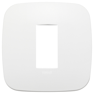 Vimar Wall <b>Switch</b> Plate 9.7 Cm Matt White Round Design - Product Image 1