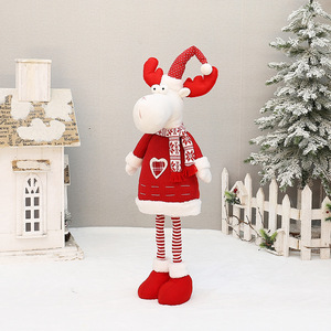 Père Noël, bonhomme de neige, renne, poupée en tissu tricoté extensible de 28,3 pouces, décoration de Noël pour salon, utilisation en intérieur - Product Image 3