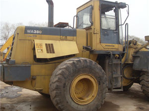 Komatsu wa380 wa470 wa600 chargeuse sur pneus avant grande marque occasion chargeur frontal japonais avec fourche en vente bon marché - Product Image 3