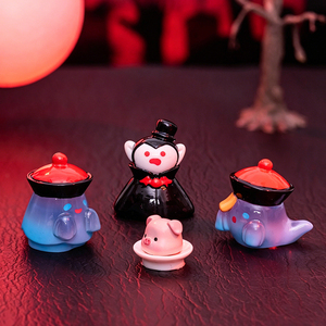 Adornos <span class=keywords><strong>de</strong></span> Halloween para Cosplay: Hombre Calabaza, Oso Zombi, Fantasma, Pequeño Taoísta, Mini Figuras, Decoración DIY para Micro Paisajes del Festival <span class=keywords><strong>de</strong></span> los Fantasmas - Product Image 4