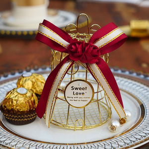Metal altın teneke kuş kafesi şeker kutuları düğün iyilik hediye lehine hediye kutusu romantik düğün dövme şeker kutusu - Product Image 3