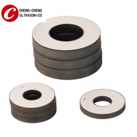 PZT-8, elemen Material PZT-4, aktuator Piezo cincin keramik piezoelektrik untuk transduser ultrasonik