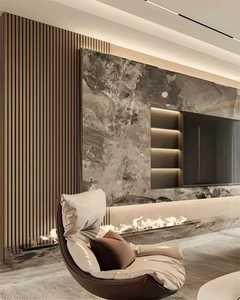 Hiện Đại Gỗ Veneer Cách Nhiệt Acoustic Tấm Tường 3D Mô Hình Thiết Kế Cách Âm Cho Khách Sạn Trường Học Nhà Sống Phòng Ngủ Nhà Bếp - Product Image 1