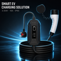 Station de recharge portable pour véhicules électriques 16A 3,5 kW Connecteur Type 2 Prise EU EVSE Stations de recharge pour véhicules électriques