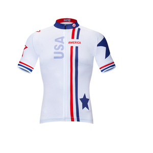 Maillots de cyclisme unisexes d'été de haute qualité, grande taille, en polyester, à manches courtes, respirants, à séchage rapide, vêtements de sport, vente en gros - Product Image 1
